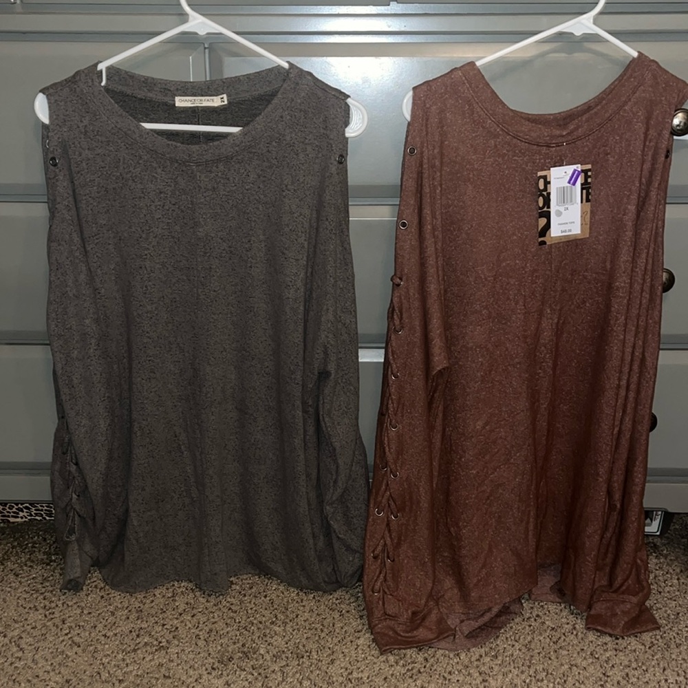 2 Chance or Fate sweaters